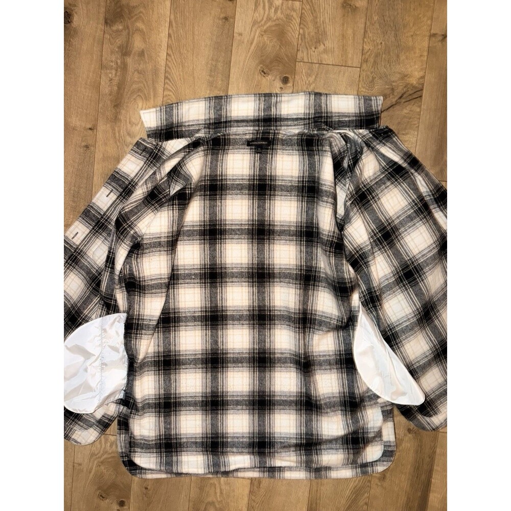 Women’s Banana Republic Plaid Jacket Size XXL Button Down Polyester Wool Blend